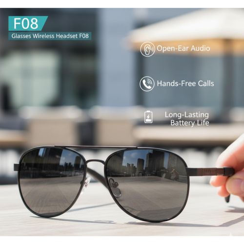 product_image_name-Generic-Lunettes de Soleil Audio Sans Fil F08 (Style Aviateur) - Technologie Open-Ear, Bluetooth, Micro HD pour Appels Mains Libres - Batterie Longue Durée-1