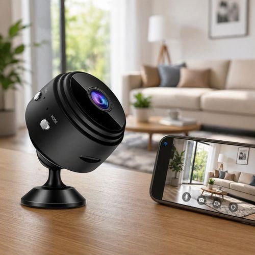 Generic Mini Caméra de Surveillance Intérieure Rotative 360° - image 2