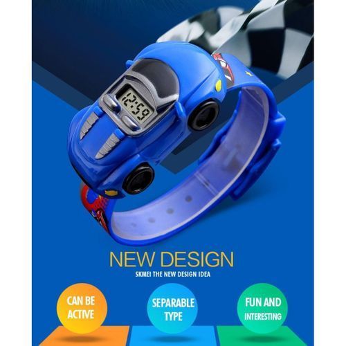 Fashion Enfants étudiant Montre Voiture Enfants Montres Garçons Filles  Horloge Enfant Montre-bracelet Numérique - Prix pas cher