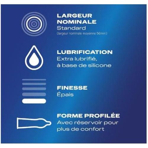 Durex  ESSENTIAL - 10 Préservatifs Extra Lubrifiés – Confort et Sécurité - image 2