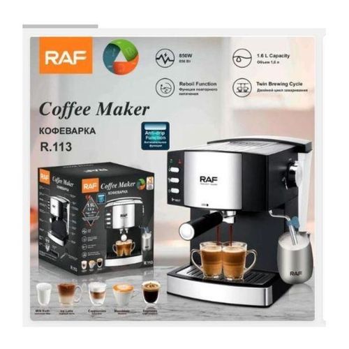 product_image_name-RAF-Machine à Café Expresso électrique Professionnelle En Acier Inoxydable - 1,5L-2