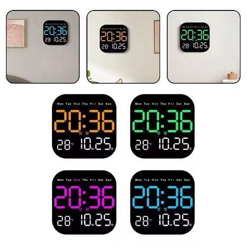 product_image_name-Generic-Horloge MURAL Moderne ED Affiche La Température Et Peut être Contrôlée Vocalement-4
