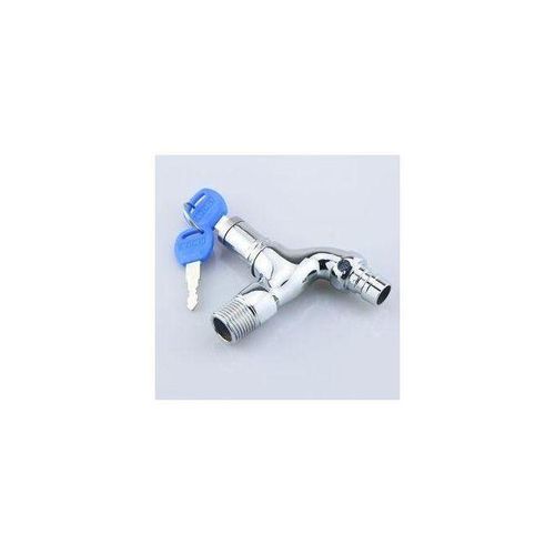 Generic KIT DE 2 Robinet D'eau Extérieur Avec Serrure -Argent HD - image 2