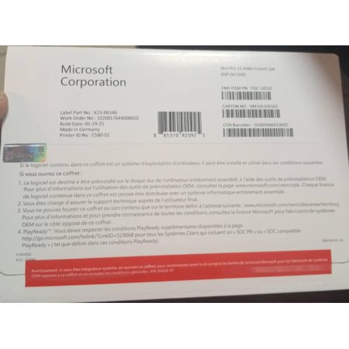 product_image_name-Microsoft1-Windows 11 pro 64 bits Version 23H2 pour 1 PC DSP OEI DVD-2