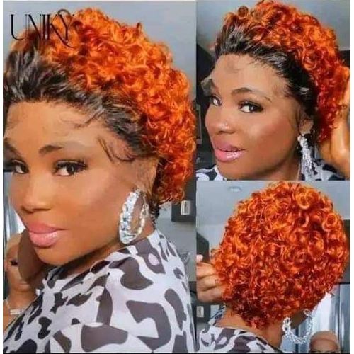 Generic Perruque Frontal Afro Noir Orange Prix pas cher Jumia CI
