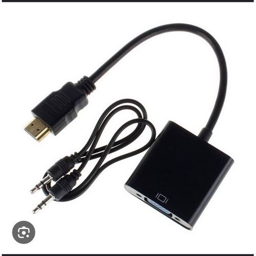 product_image_name-Generic-Adaptateur HDMI Mâle Vers VGA Femelle + jack-2