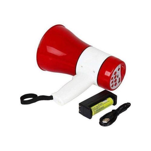 product_image_name-Generic-Mégaphone Portable Bluetooth, Enregistrement, Usb, Carte Mémoire Avec Batterie Rechargeable-1
