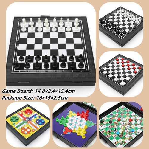 product_image_name-Generic-Jeu d'échecs de voyage, échiquier magnétique portable, ensemble d'échecs 5 en 1, échiquier pliable et transportable, idéal pour les fêtes et les activités en famille.-8