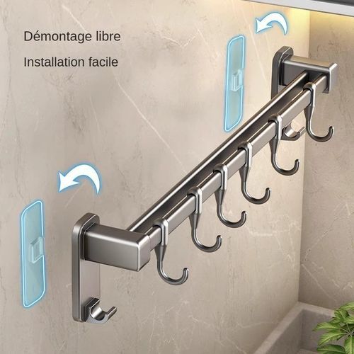 product_image_name-Generic-Crochet de rangement de cuisine multifonctionnel pour placer des couteaux ustensiles de cuisine, gris-5