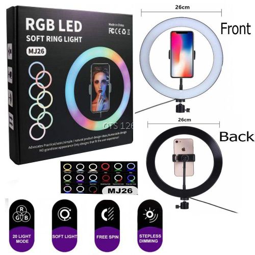 product_image_name-Generic-Ring light RGB avec Trépied réglable et Support Smartphone – Éclairage Professionnel-1