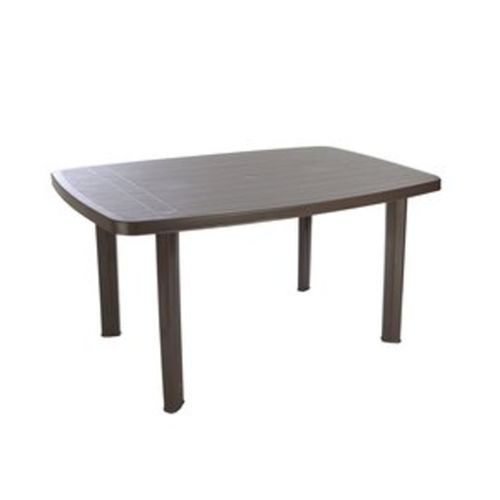 Leroy Merlin Table Taupe Rectangulaire En Plastique, Résistante  FARO