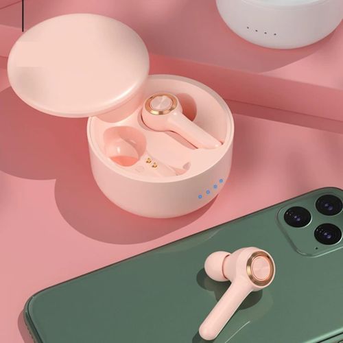 Generic Écouteurs Sans Fil Bluetooth TWS Rose - image 3