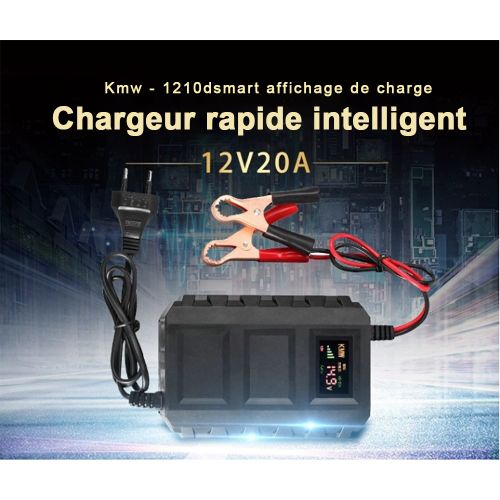 Generic Chargeur De Batterie Intelligent 20A/12V/écran LED Pour