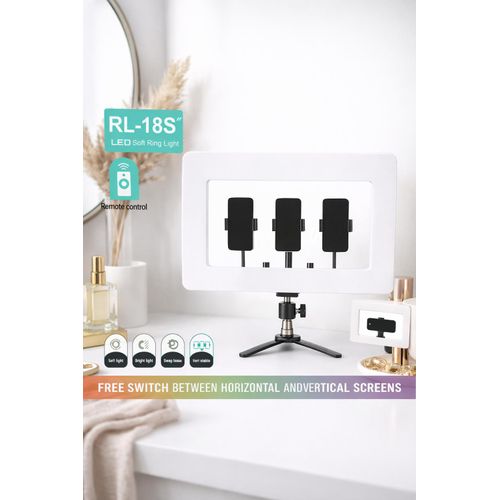 product_image_name-Generic-RL-18S LED Soft Ring Light – Lampe Anneau LED Professionnelle avec Télécommande-2