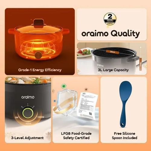 product_image_name-Oraimo-MultiPot 3L Energe-Saving Electric Cooker-8