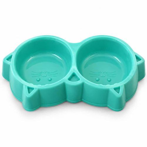 Generic Gamelle Double en Silicone pour Chien et Chat
