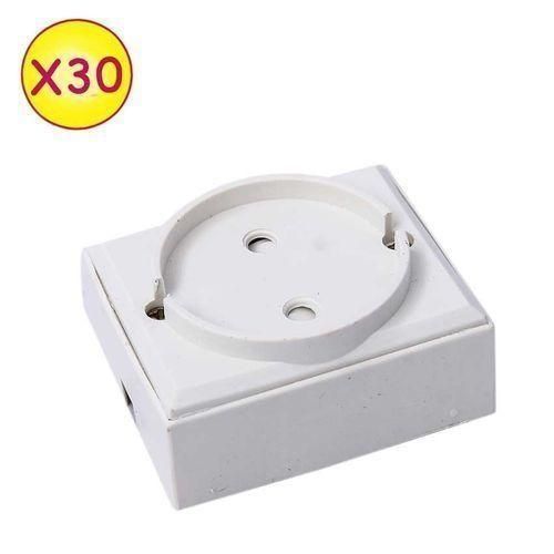 Generic Lot De 30 Prises Apparantes - Blanc