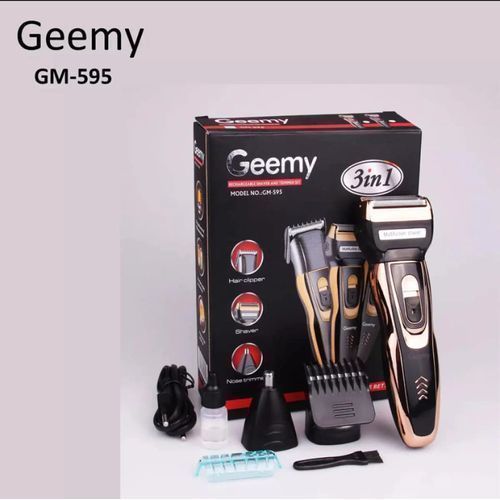 product_image_name-Generic-Geemy GM-595 -Tondeuse Electrique 3 En 1 Rechargeable - Rasoir-1