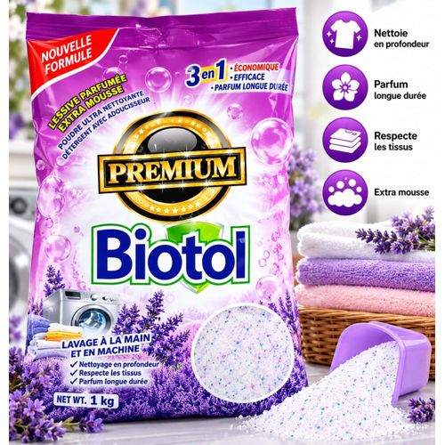 Generic Biotol Premium Lessive en Poudre Parfumée 3 en 1 – 1 Kg