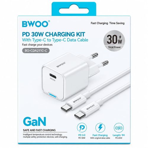 Bwoo Chargeur rapide 30 Watt