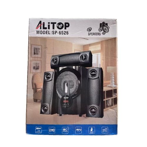 product_image_name-Generic- Woofer Home Cinéma Bluetooth - Blanc + Clé USB Offerte-2