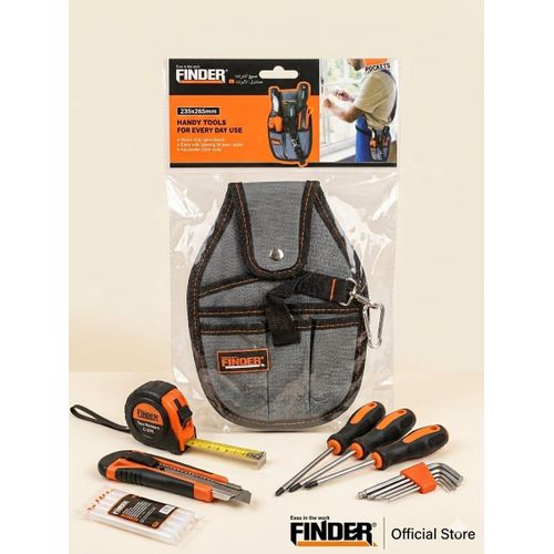 product_image_name-Generic-Sacoche Bricolage Robuste FINDER - 6 Poches, Avec Sangle Réglable – Idéal Électricien, Menuisier, Bricoleur-2