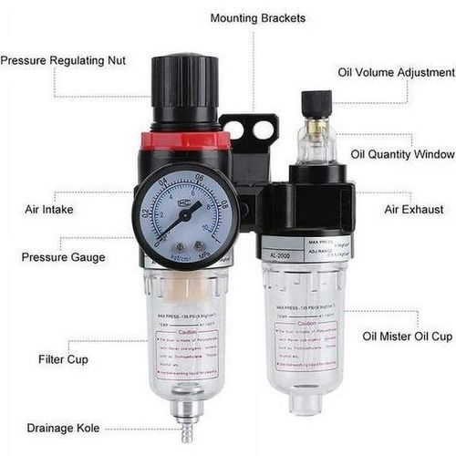 product_image_name-Generic-Régulateur de filtre à air, filtre séparateur huile-eau, processeur de source d'air à deux unités-4