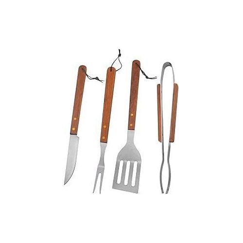Generic Lot de 4 Ustensiles Barbecue en Acier Inoxydable