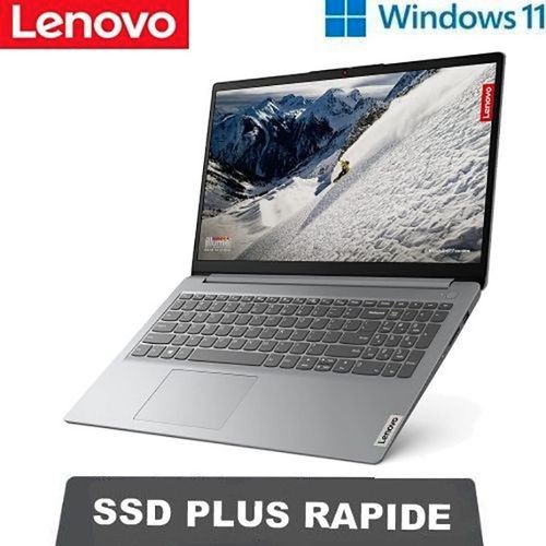 Lenovo Ordinateur Portable Lenovo - 15 - Dual Core - Win10 - 4Go - 1To -  Noir - Clavier Azerty Français D'origine - Prix pas cher