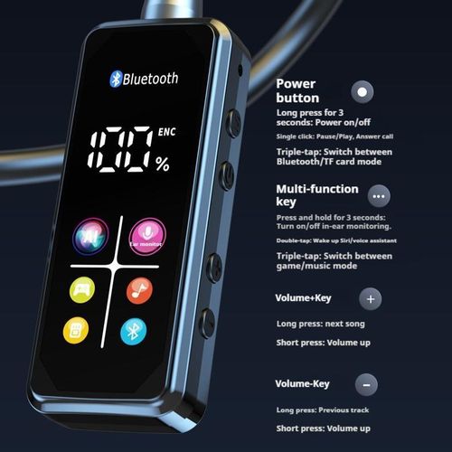 product_image_name-Generic-Écouteurs sans fil BT37, écouteurs Bluetooth, style sport tour de cou-4