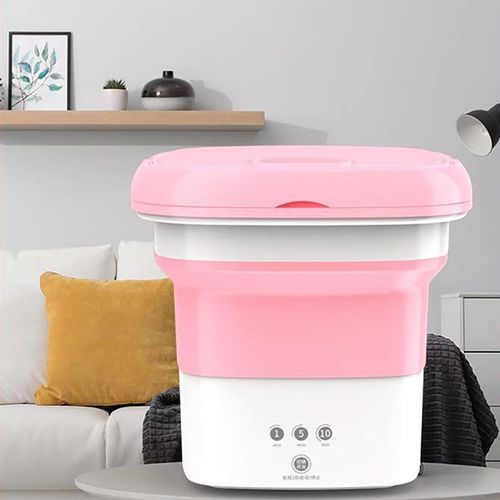 Accueil Petite Machine À Laver Pliante Étudiant Dortoir Sous-Vêtements  Chaussettes Mini Machine De Nettoyage Portable Seau À Linge - AliExpress