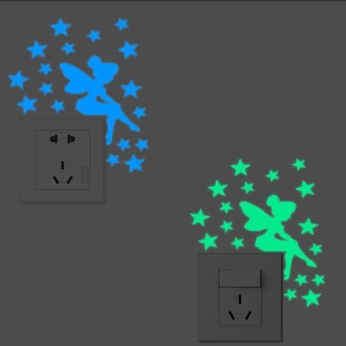 product_image_name-Fashion-Lot de 2 autocollants muraux décoratifs pour interrupteur luminescents-1