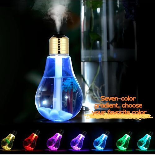 product_image_name-Generic-Humidificateur portable en forme d'ampoule LED colorée de 400 ml avec 7 lumières colorées, diffuseur purifiant rechargeable et silencieux pour la maison, le bureau, le salon-7