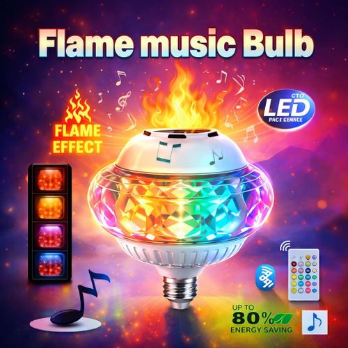 product_image_name-Generic-Ampoule LED Effet Flamme avec Haut-Parleur Bluetooth-1