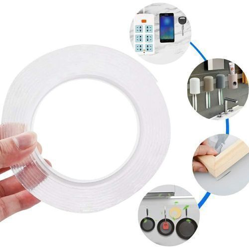 Generic Ruban Adhésif Nano Réutilisable Double Face 5m