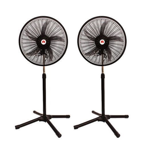 product_image_name-Crown-Lot De 2 Ventilateur à Pied - 5 Hélices - Noir-1