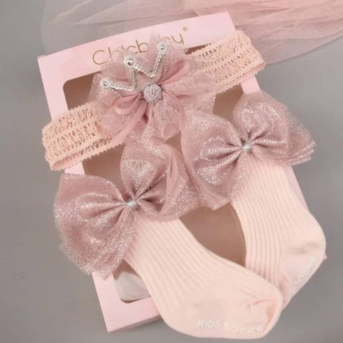 Fashion ACCESSOIRES BÉBÉ – BARETTE+CHAUSSETTE