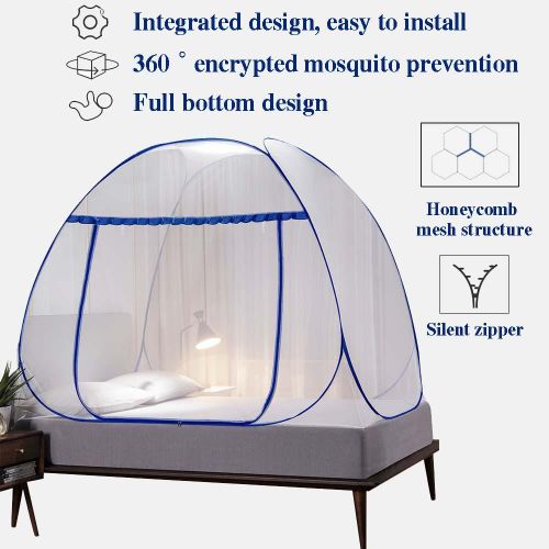 product_image_name-Generic-1.8*2m anti-chute anti-insectes moustiquaire pliable à deux étages pour le de lit double-2