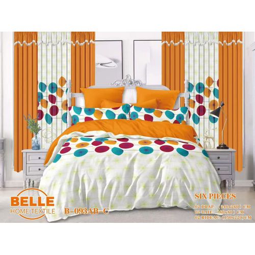 product_image_name-Belle-Lot Complet 6 Pièces : 2 Draps + 2 Taies + 2 Rideaux – Design Élégant et Confort Assuré -1