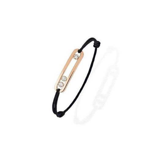 Generic Bracelet En Corde Ajustable Boucle En Métal Doré, VB