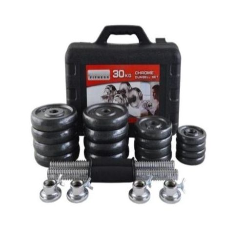 Generic HALTÈRES 30kg 2 en 1 Ajustable - Kit de Poids de Musculation