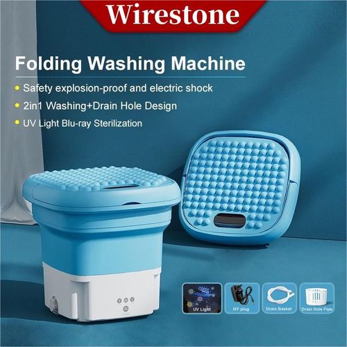 Nouvelle arrivée Portable Machine à laver Pliable Mini machine à laver  Petite machine à laver pour sous-vêtements, vêtements de bébé ou petits  articles