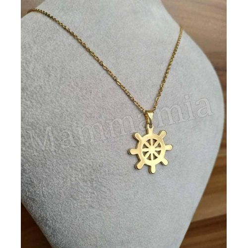 product_image_name-3D Fashion-Chaîne Homme 45cm En Acier Inoxydable Pendentif Etoile De David  Déal Cadeau Pour Saint  Valentin-1
