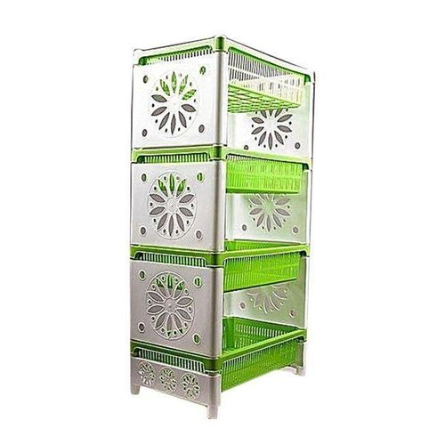 Generic Étagère De Cuisine en Plastique – 4 Niveaux – Vert - image 2