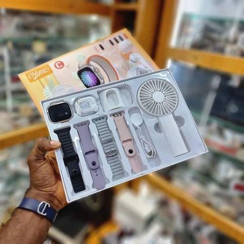 Generic Montre Connecté 4 Bracelet D96 Plus - Écouteur Bluetooth - Mini Ventilateur Portable - image 3
