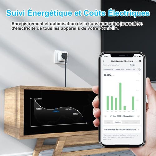 product_image_name-Generic-Prise WiFi intelligente EU 20A avec fonction de suivi de la consommation et minuterie, fonctionne avec l'application Smart Life et assistant vocal-2