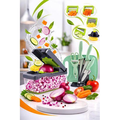 product_image_name-Generic-Coupe-Légumes Multifonction + Set Couteaux Cuisine – Kit Complet de Préparation Rapide-1