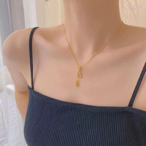 Fashion Collier en forme de gourde à frange