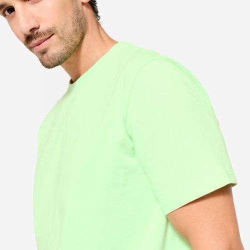 product_image_name-DOMYOS by decathlon-T-shirt homme col rond manches courtes, vert clair-3