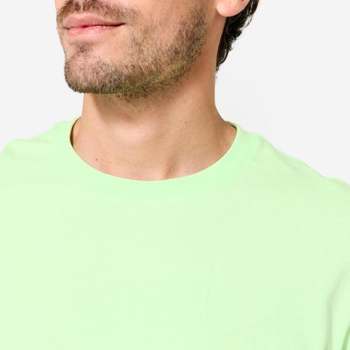 product_image_name-DOMYOS by decathlon-T-shirt homme col rond manches courtes, vert clair-4
